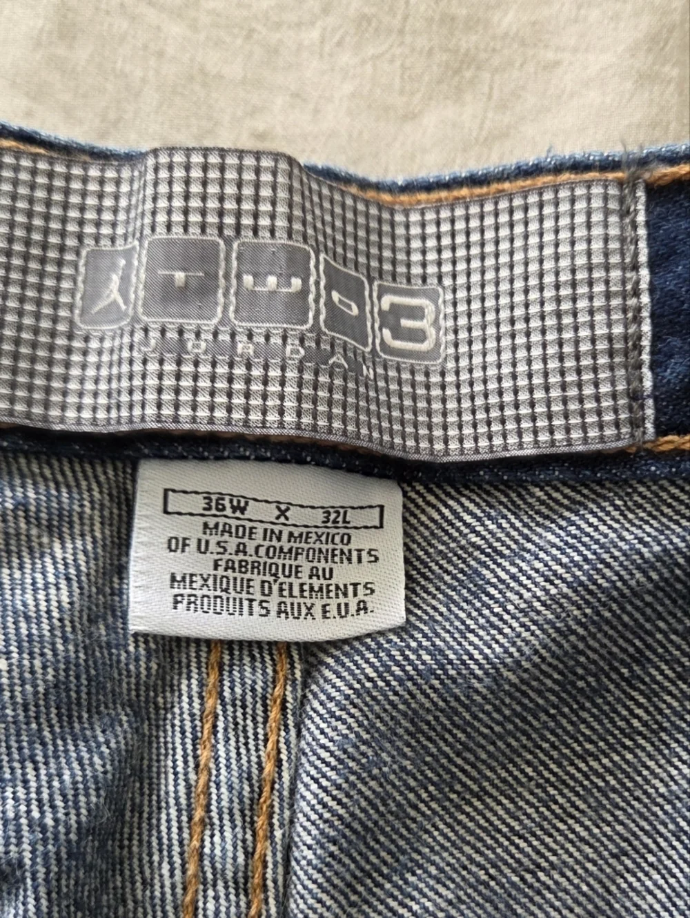 Jordan Men's Y2K Blue Relaxed Jeans Size 36[See Photos For Measurements]